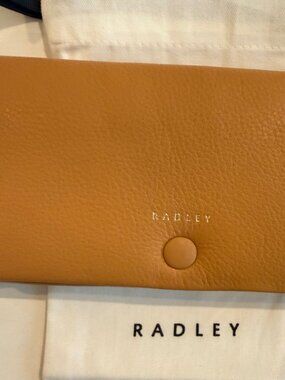 Radley London Leather Mallow Street Large Flap Over Wallet, beige